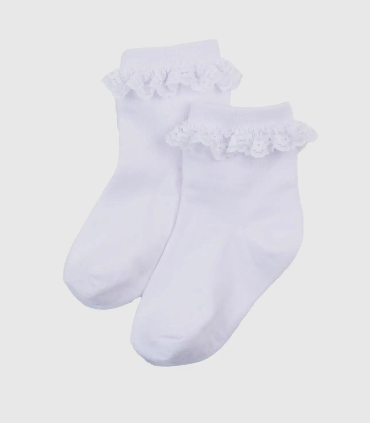 White 3-Pack Ruffle Ankle Socks