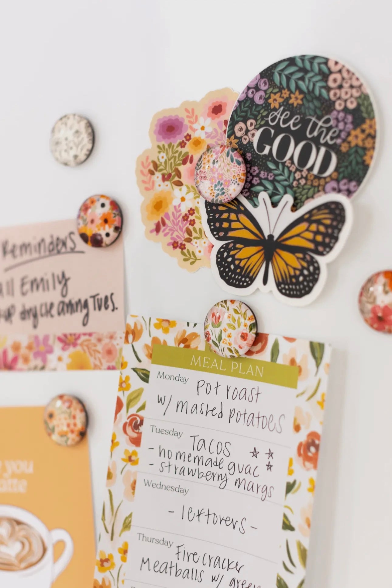 Floral Glass Magnets- EBD