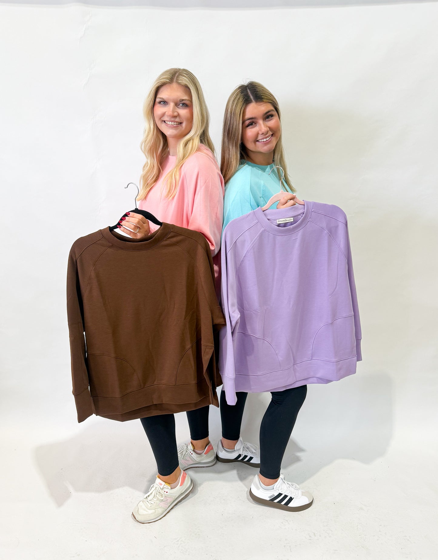 Scuba Pullover w/ Side Slits | Brown