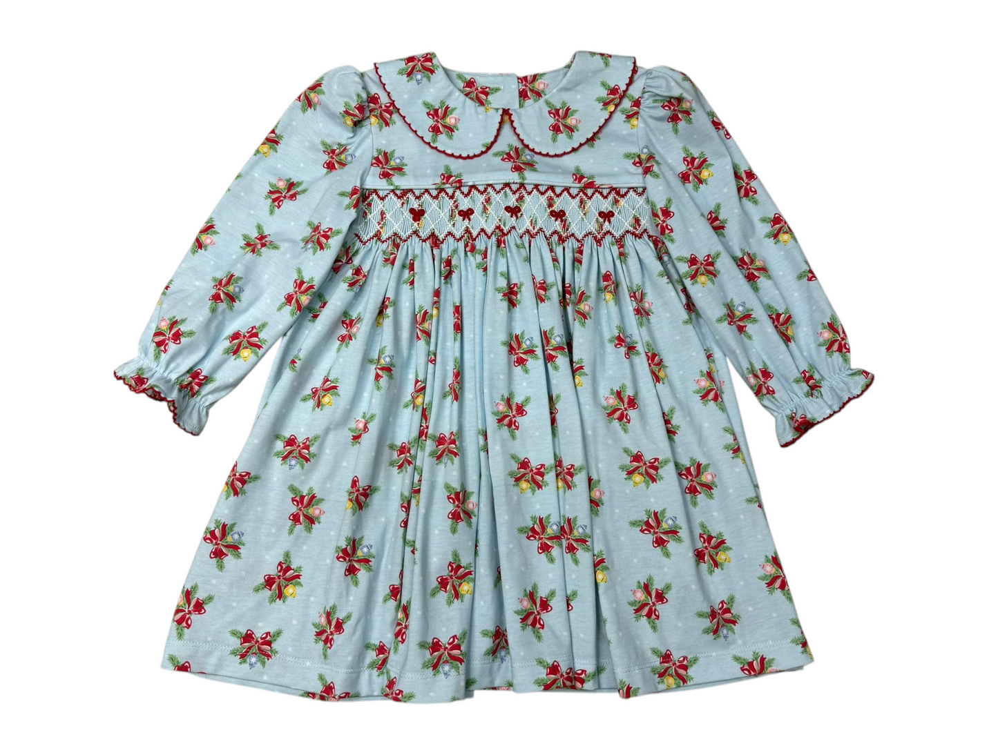 Merry & Bright Smocked Dress Banana Split