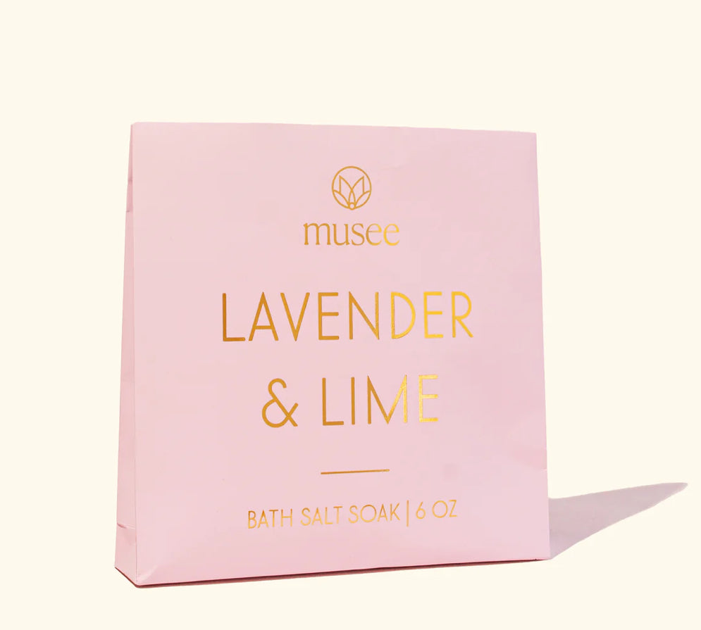 Lavender and Lime Mini Bath Salt Soak Musee