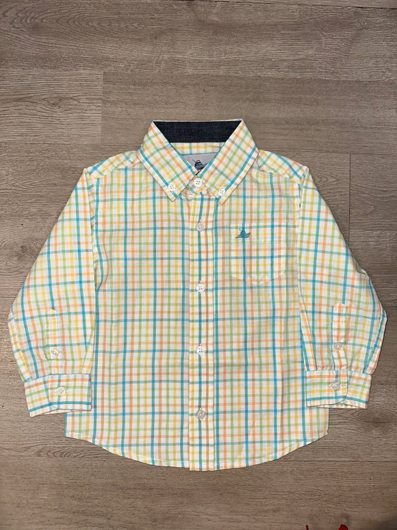 Golden reed southbound plaid button up
