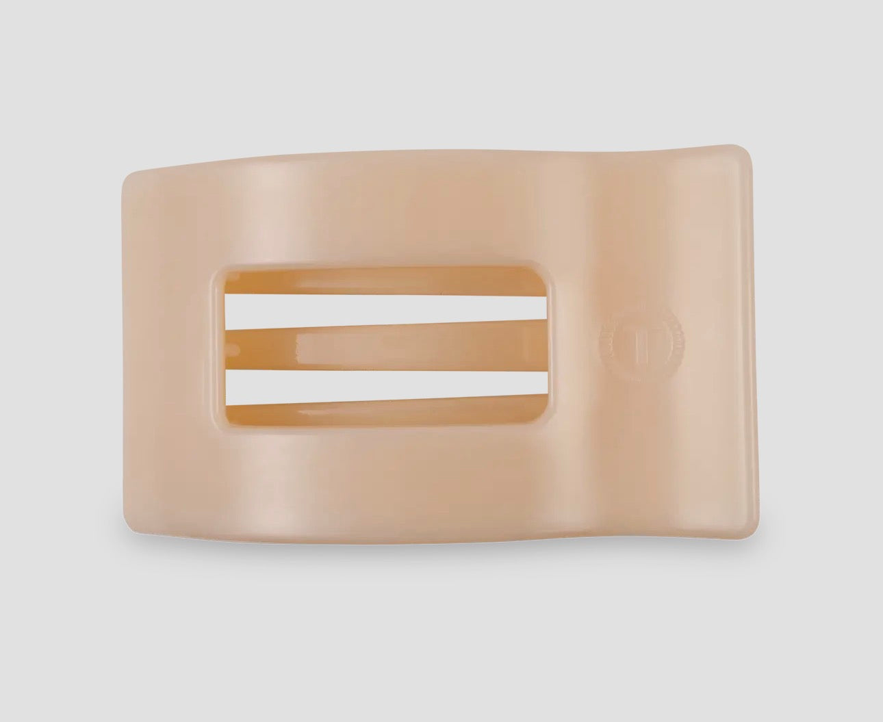 Flat Rectangle Hair Clip | Medium | Almond Beige
