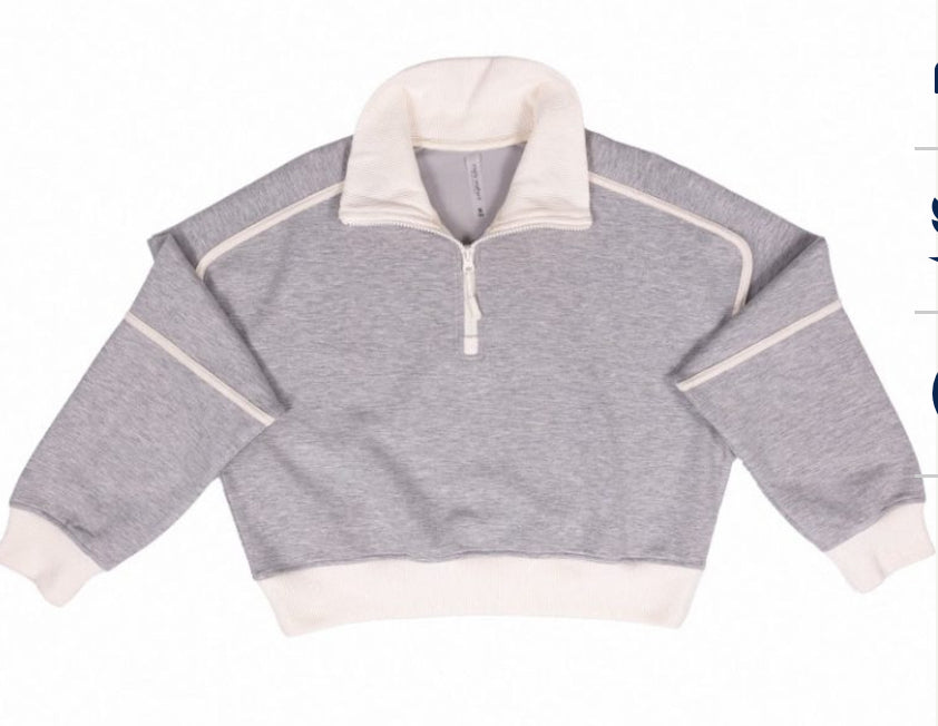 Heather Gray Pullover Simply Southern