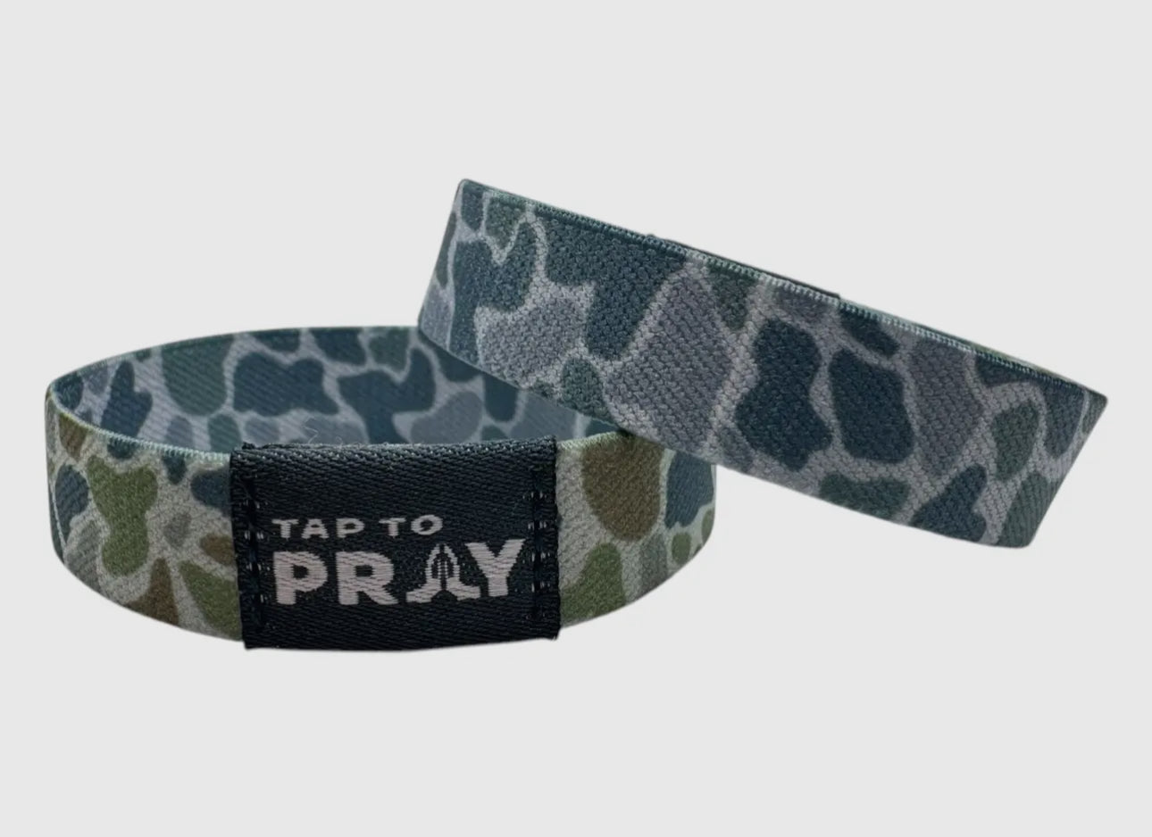 Rock Camo Moss & Slate Tap-To-Pray Wristband