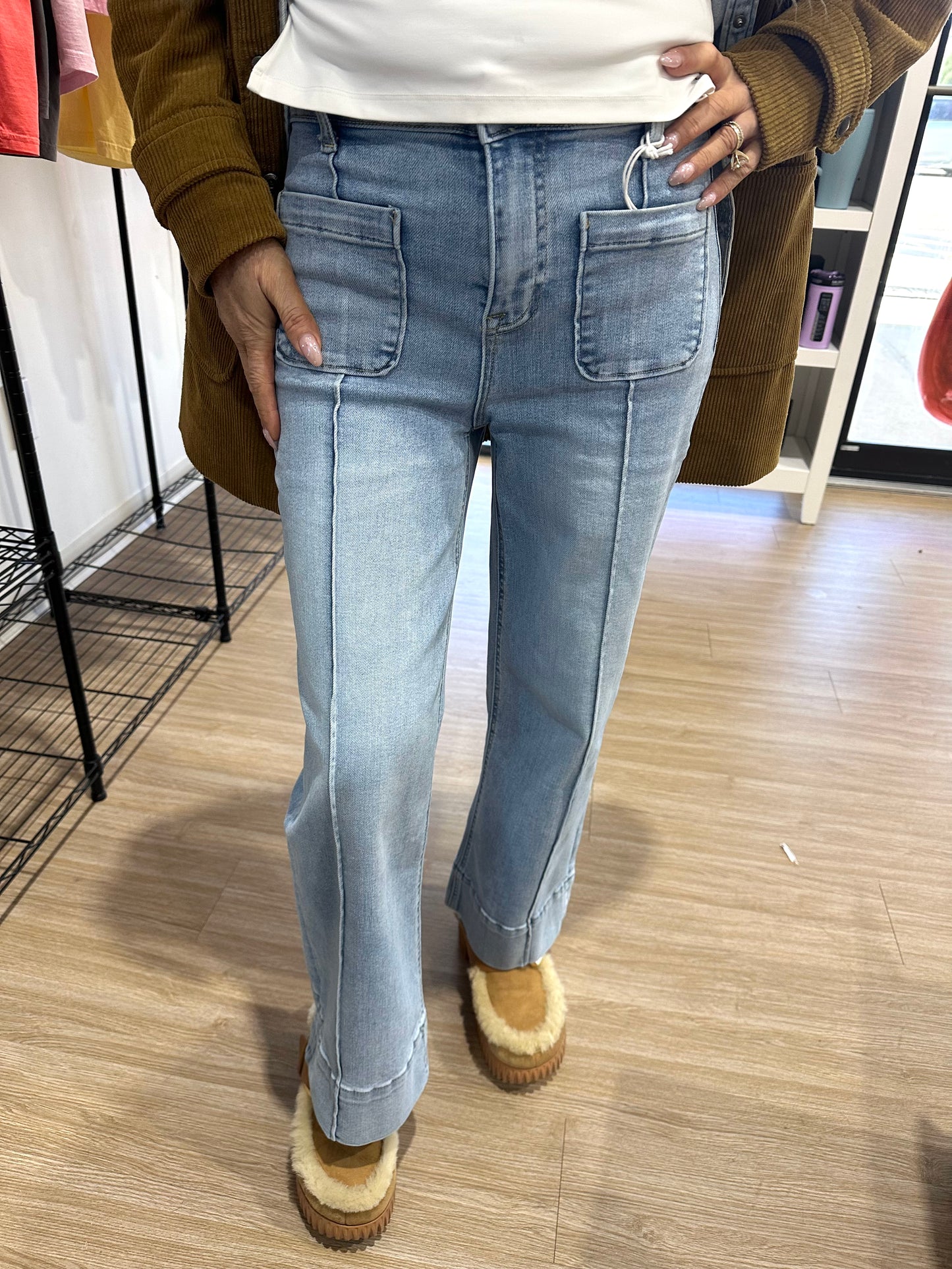 Front Pocket Denim Jeans