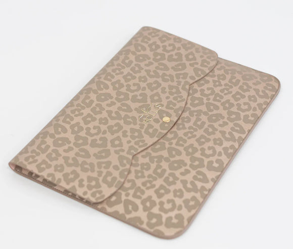 Hollis Leopard Lennyn Laptop Sleeve