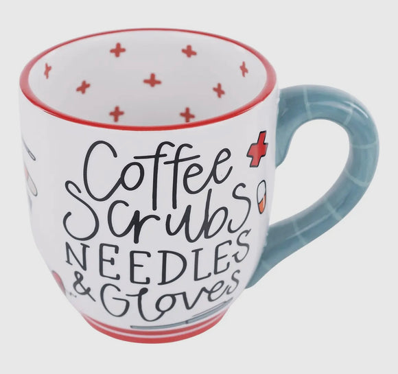 Coffee and scubs mug for nurse