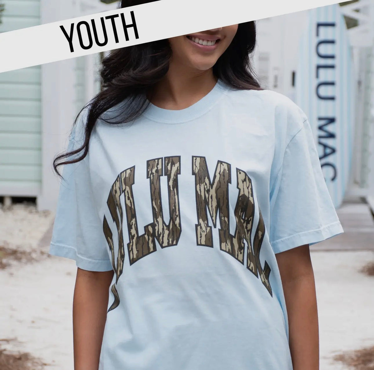 YOUTH Blue Camo Tee | Lulu Mac