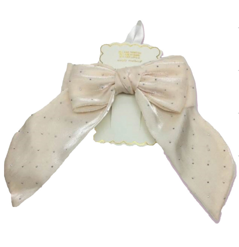 Cream Studded Bow Simply Southern