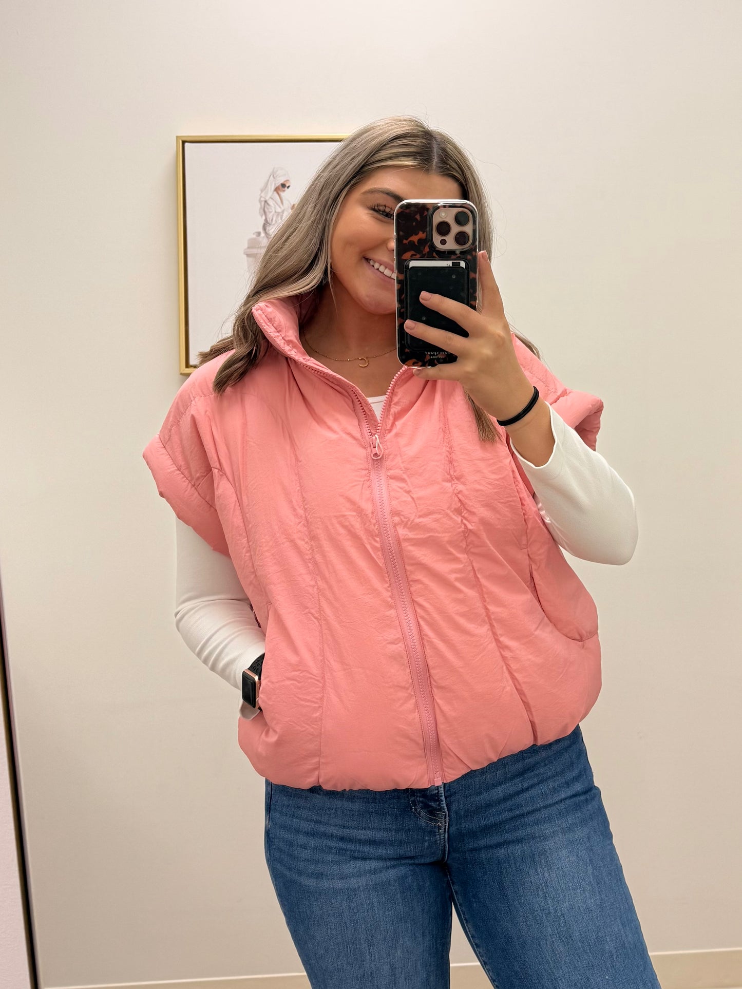 Lottie Petal Puffer Vest- Simply Southern