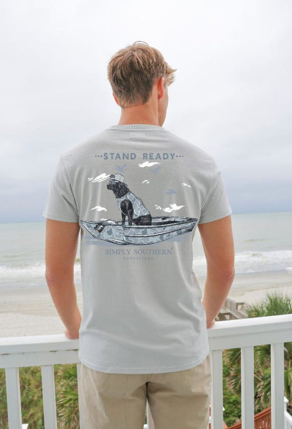 Simply southern boat and dog tshirt