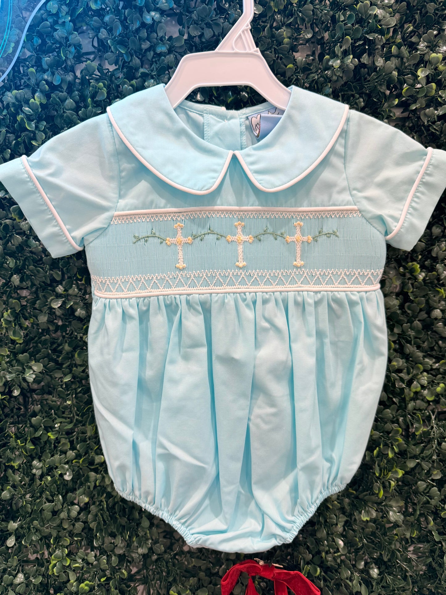 Cross Smocked Bubble