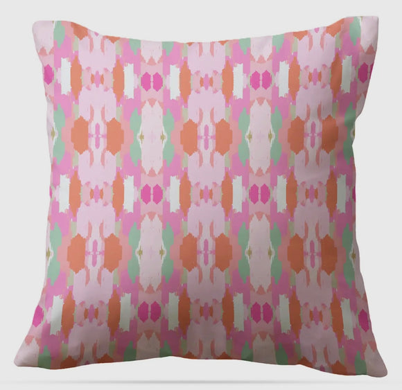 Belmont pink indoor/outdoor pillow