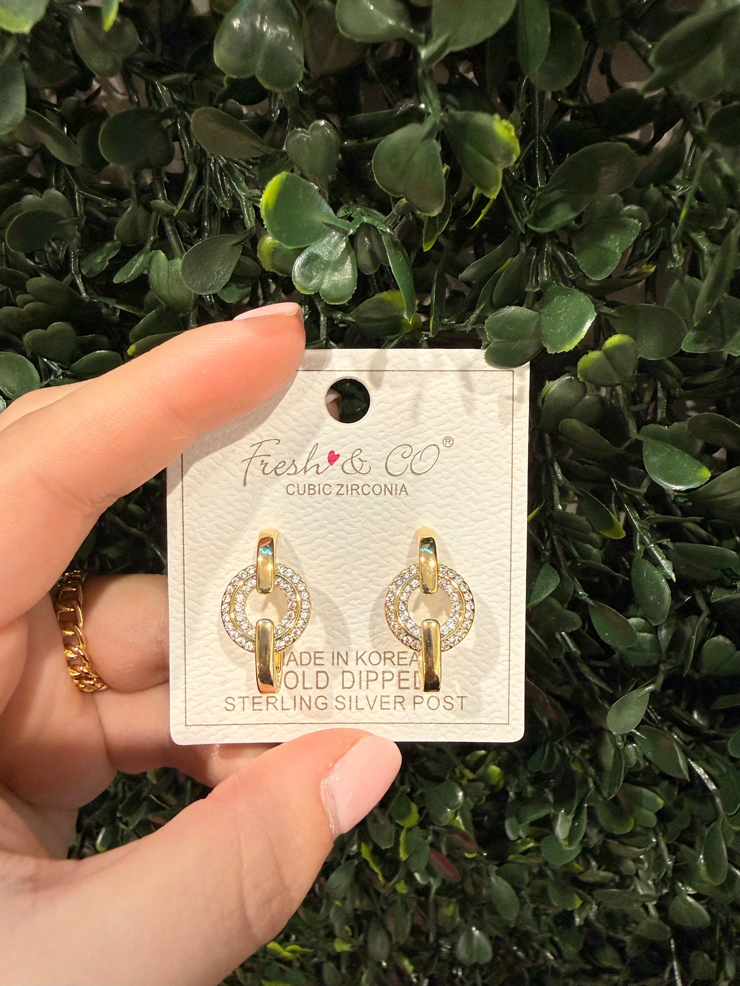 Circle Gold Earrings