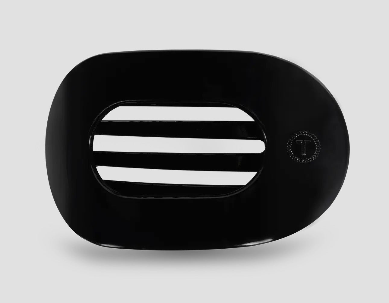 Round Flat Hair Clip | Medium | Jet Black