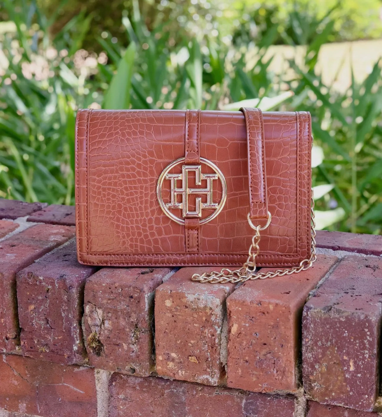 Cecelia Logo Handbag Saddle