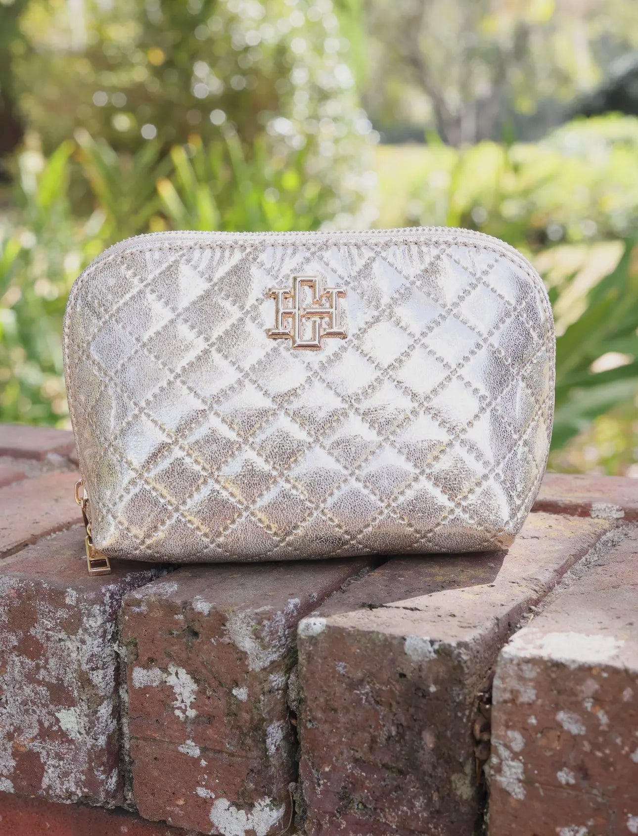 Ibiza Small Pouch Champagne Pop Patent Caroline Hill