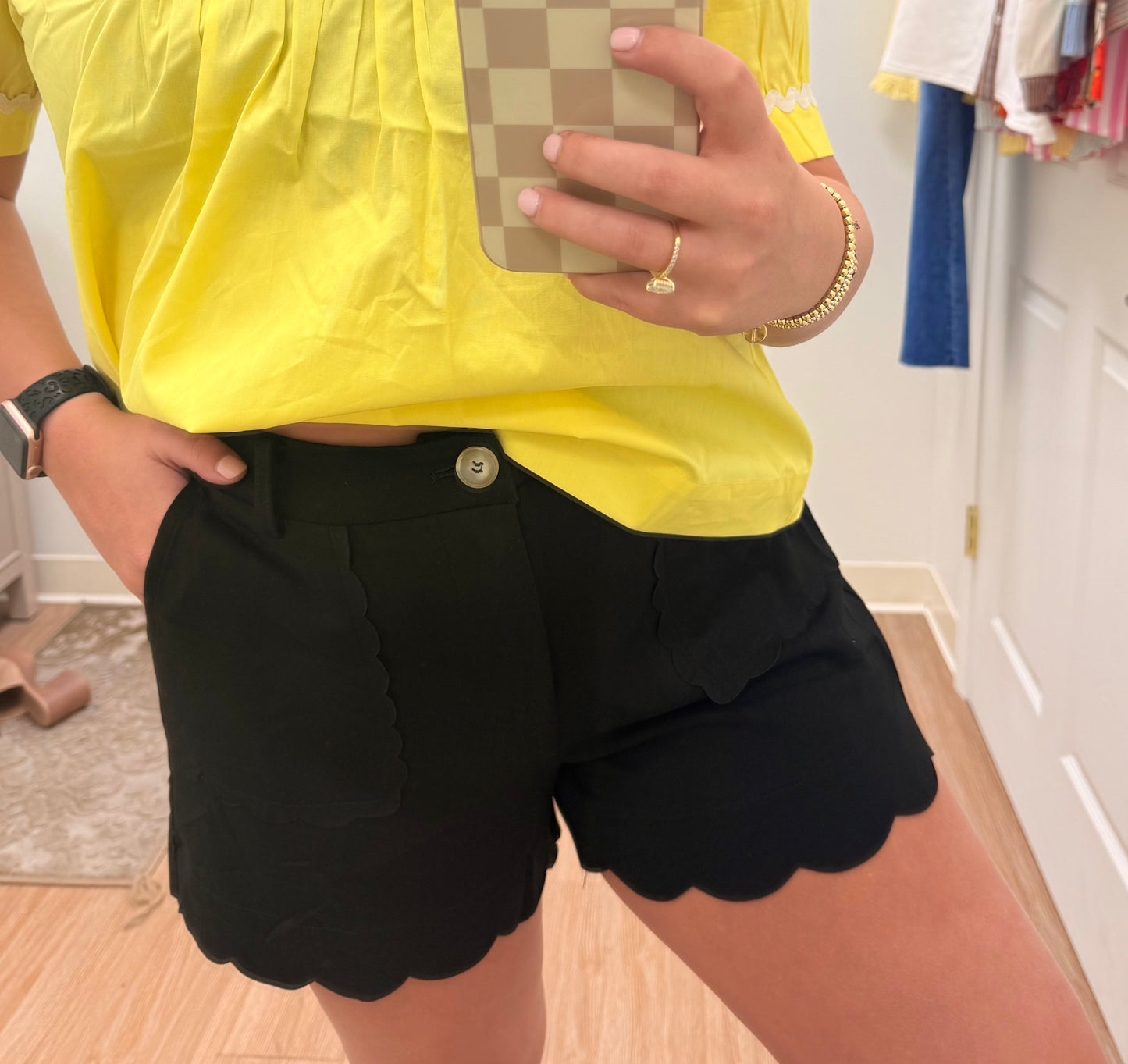 Sweet Scallop Shorts | Black