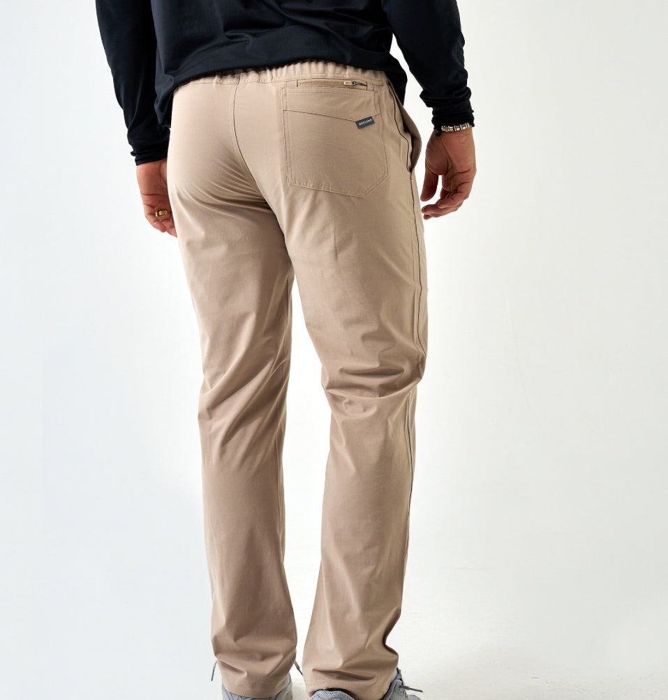 Cobblestone Khaki Performance Pants Burlebo