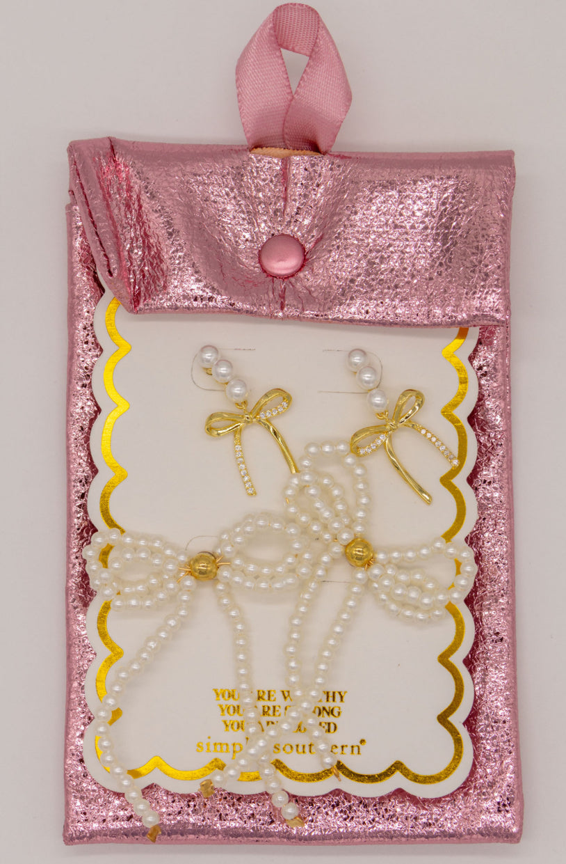 Large Bow Earrings - Simply Southern