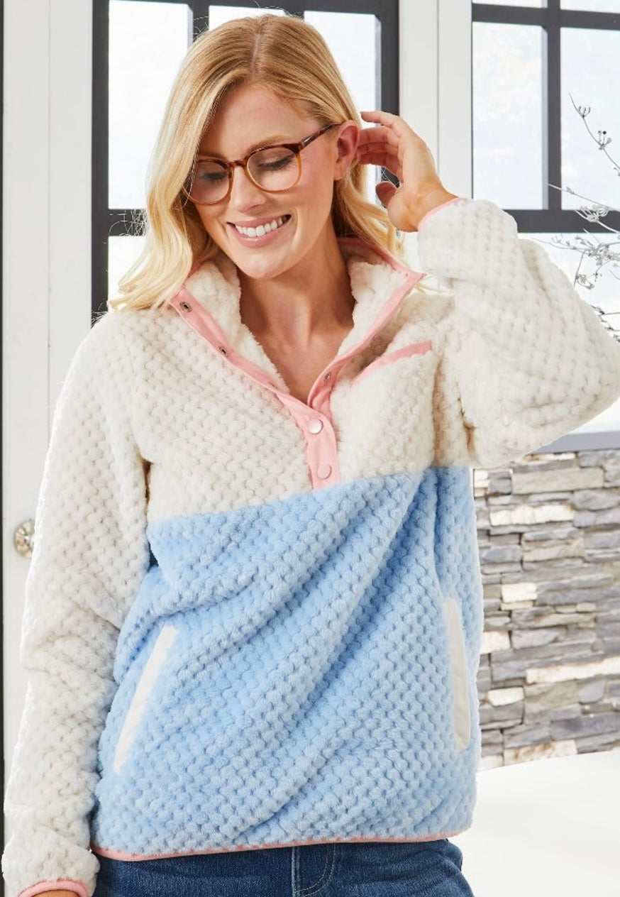Sherpa Pullover Ice-Simply Southern