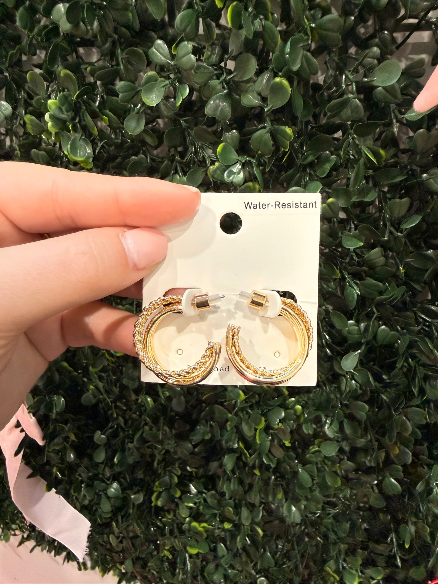 Textured Mix Gold Earrings