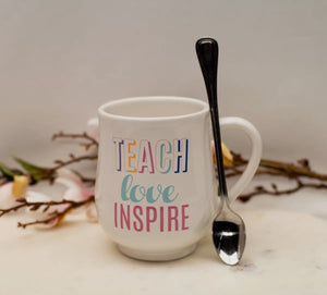 Teach love inspire mug
