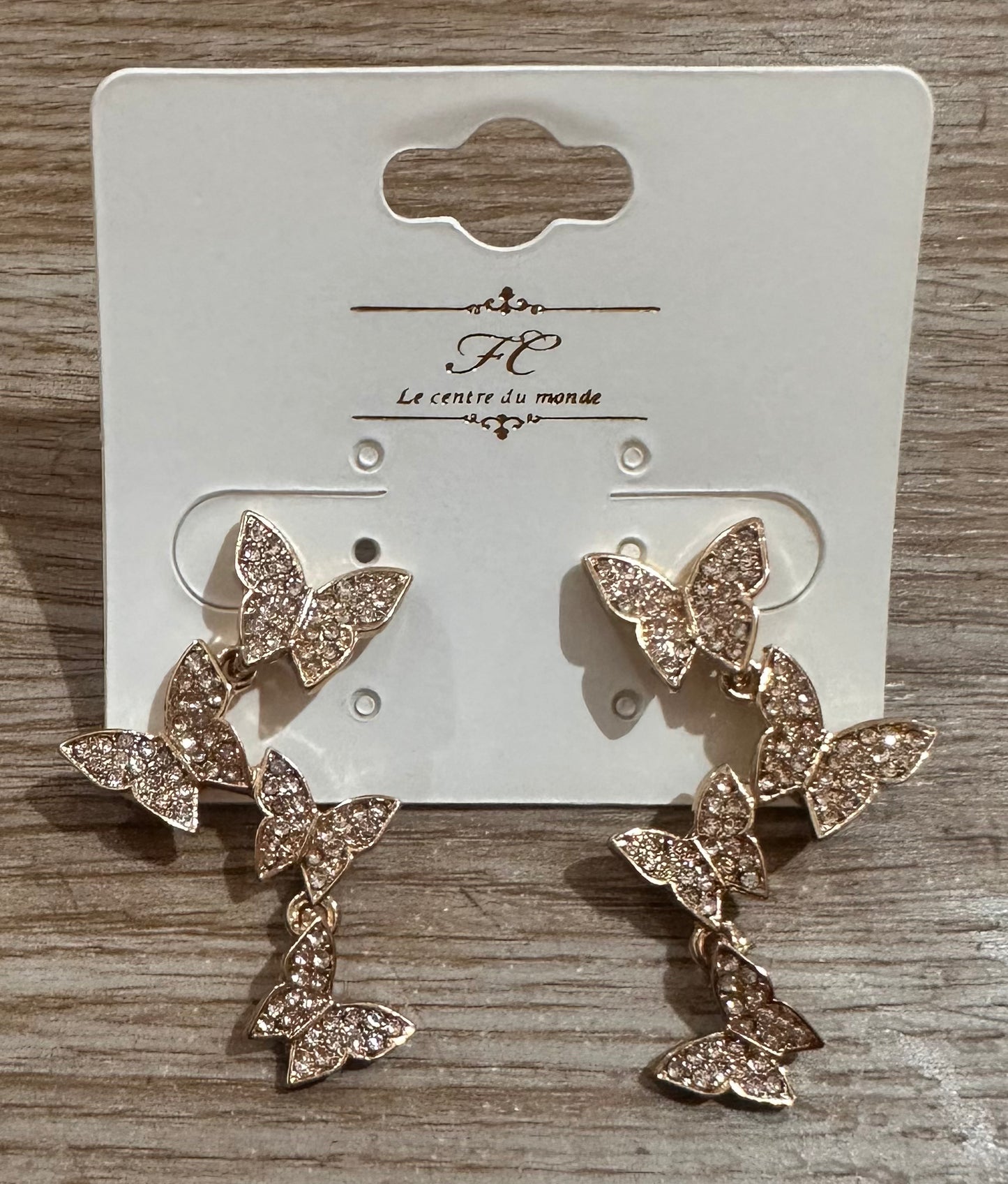 Gold Butterfly Earrings