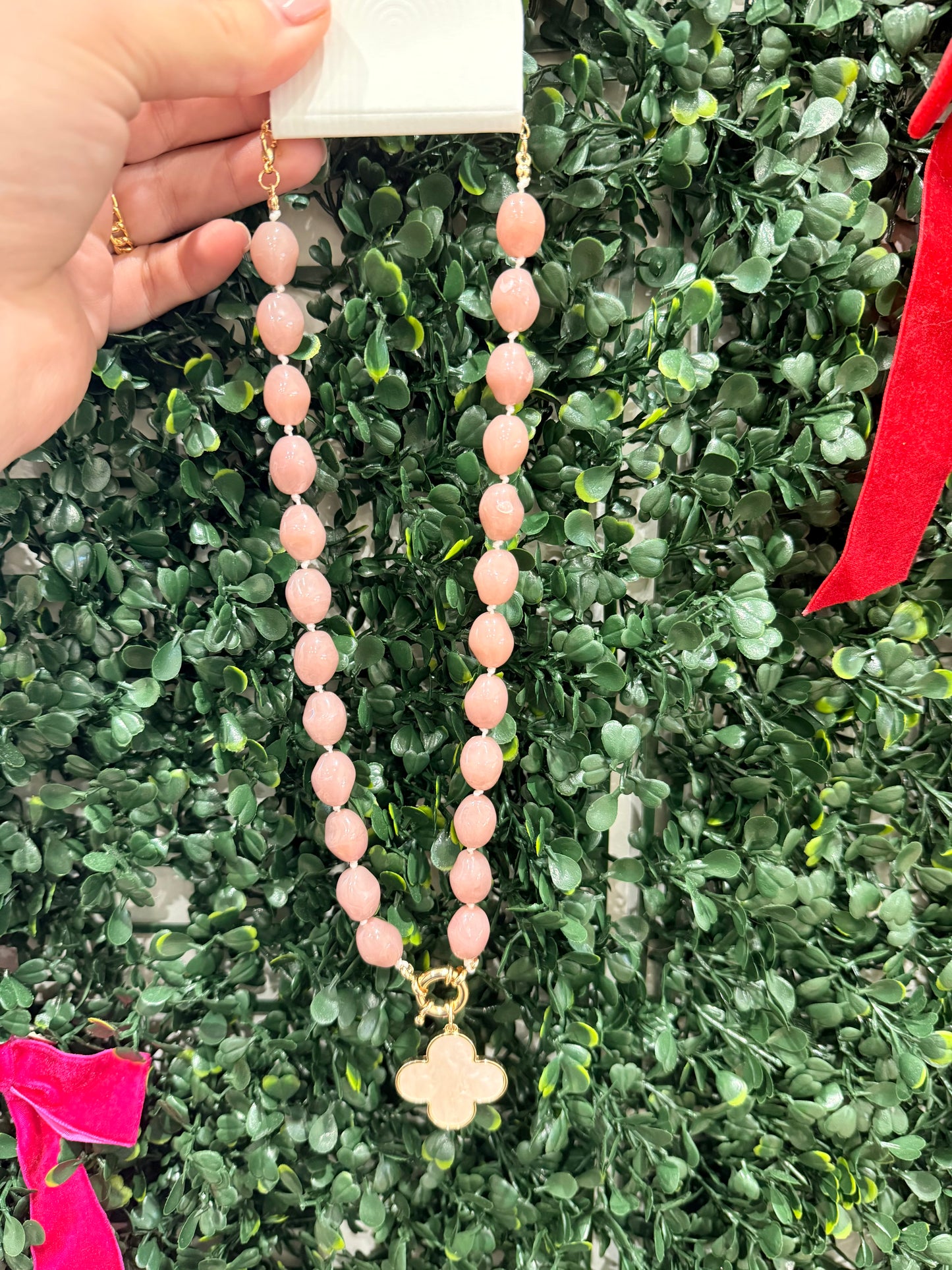 Clover Watercolor Necklace