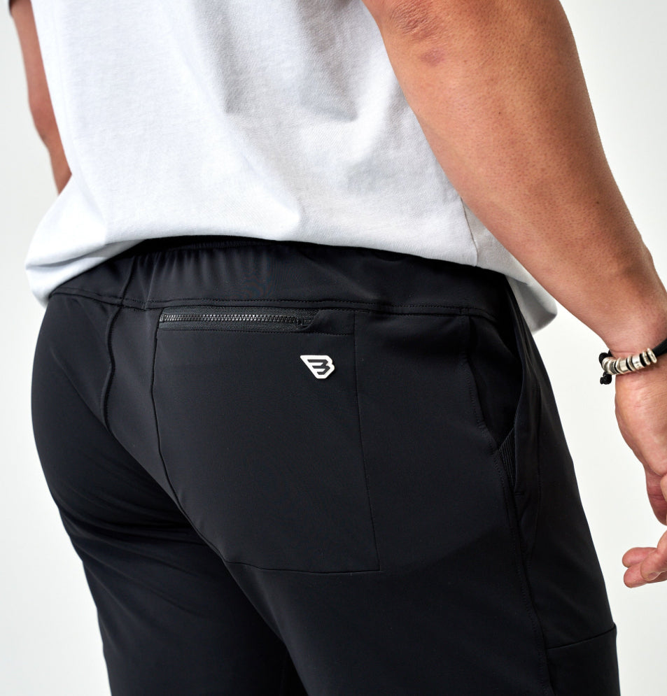 Black Performance Joggers Burlebo