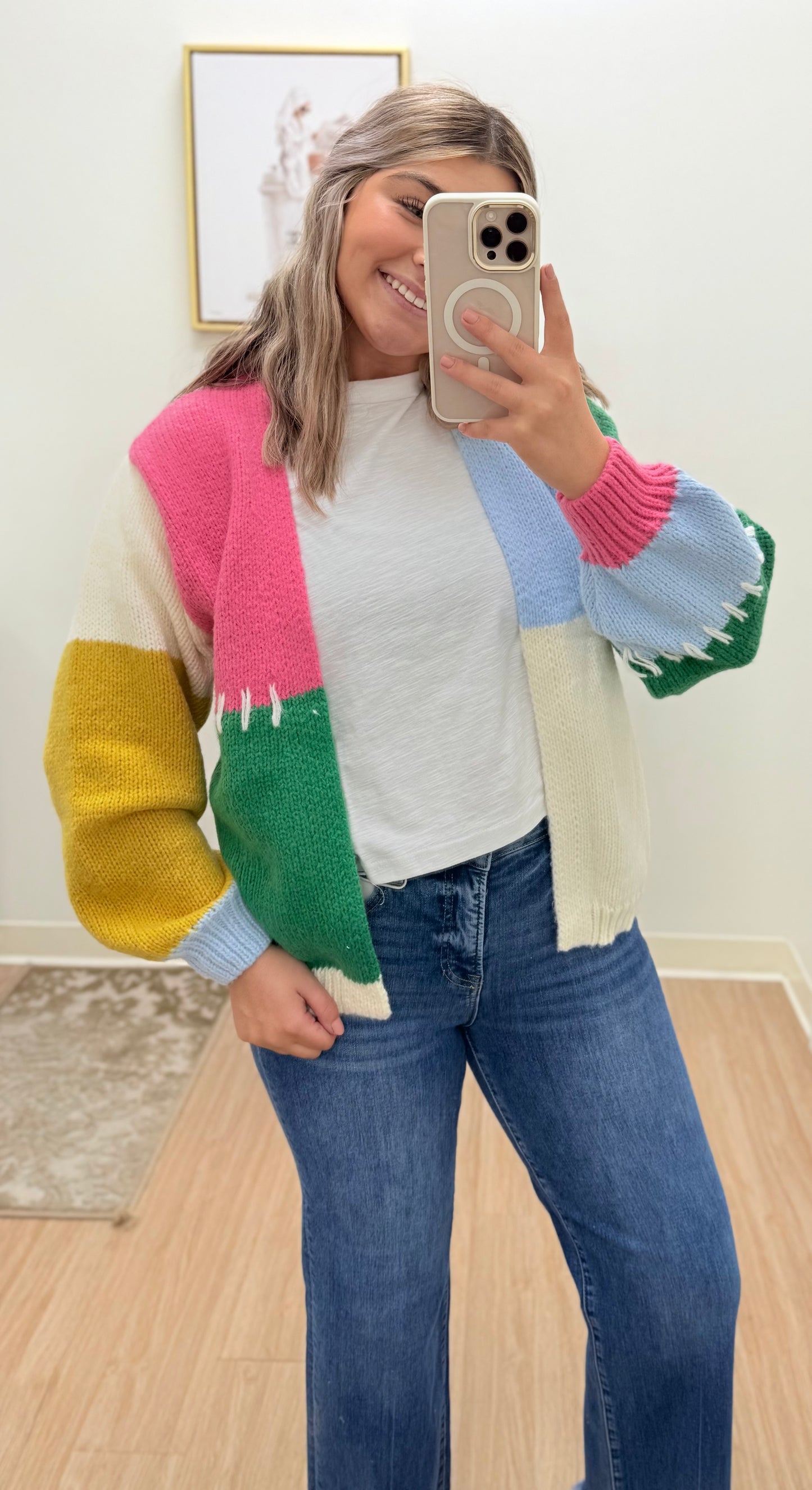 Colorblock Cardigan