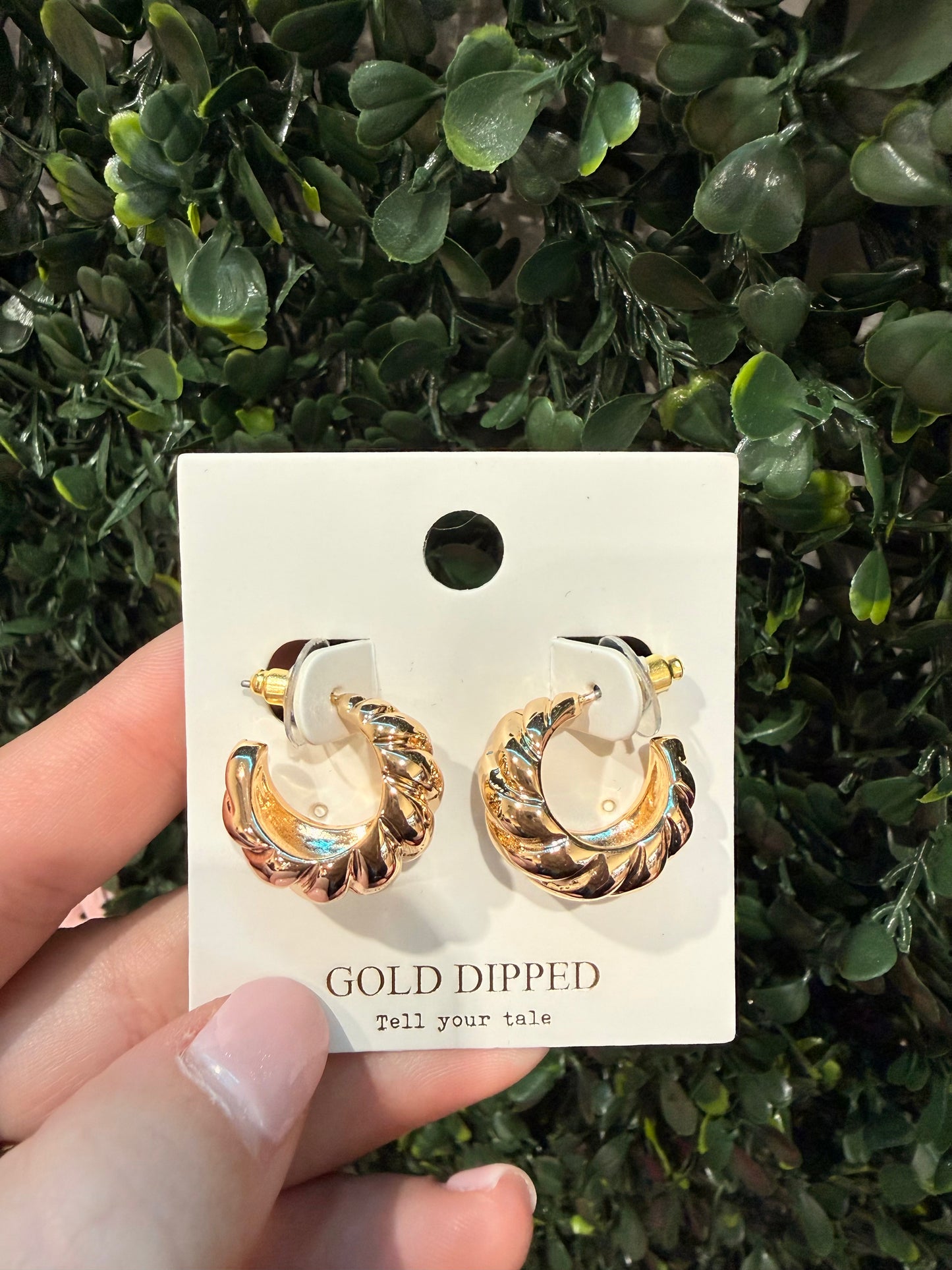 Chunky Gold Mini Hoops
