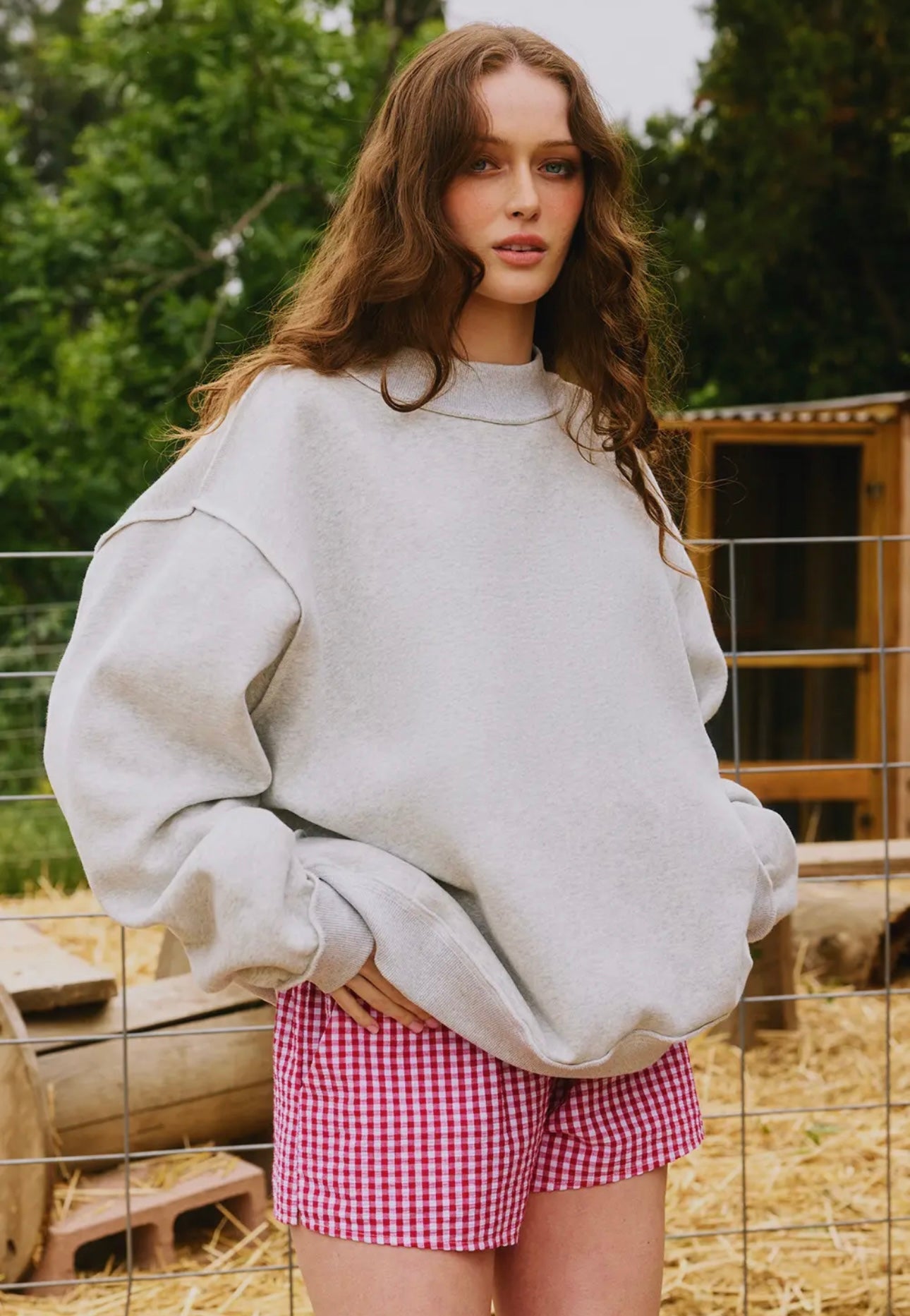 Light Gray Mock Neck Sweater Bucketlist