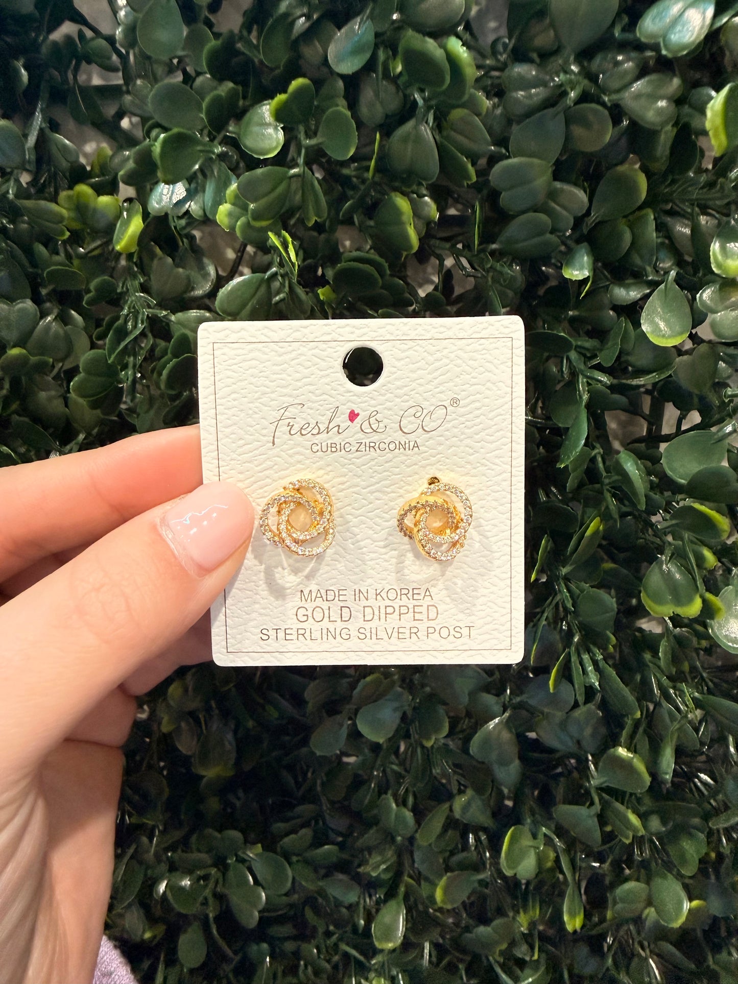 Gold Infinity Earrings