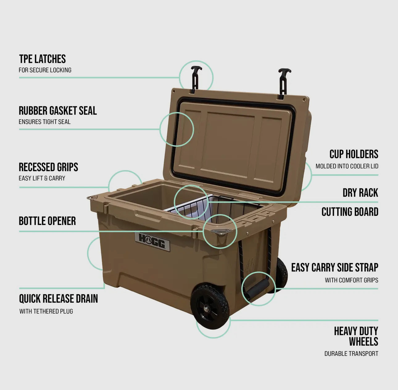45q Hogg Cooler (Mushroom)