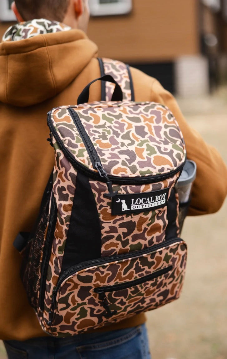 Old School Camo Cooler Bag |Local Boy