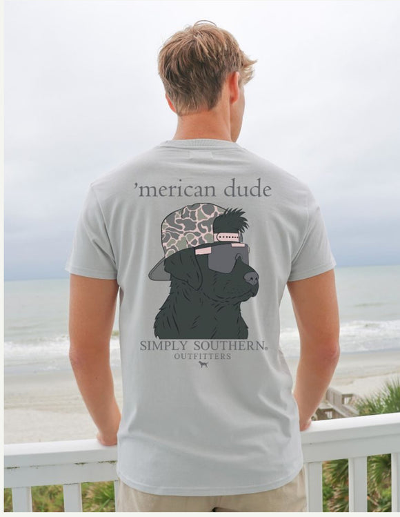 Simply southern gray merican dude  tshirt