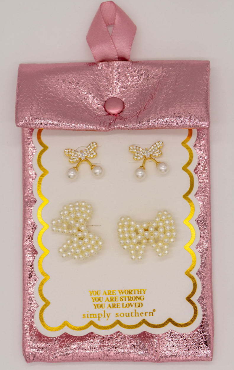 Small Bow Earrings - Simply Southern