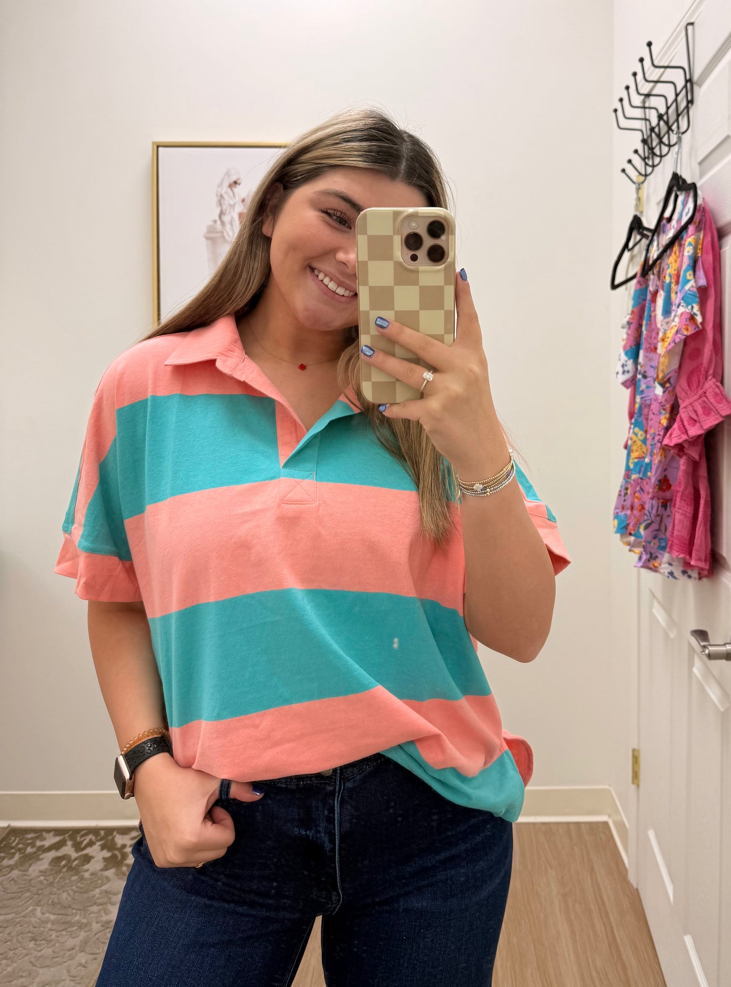 Cotton Candy Color Block Top