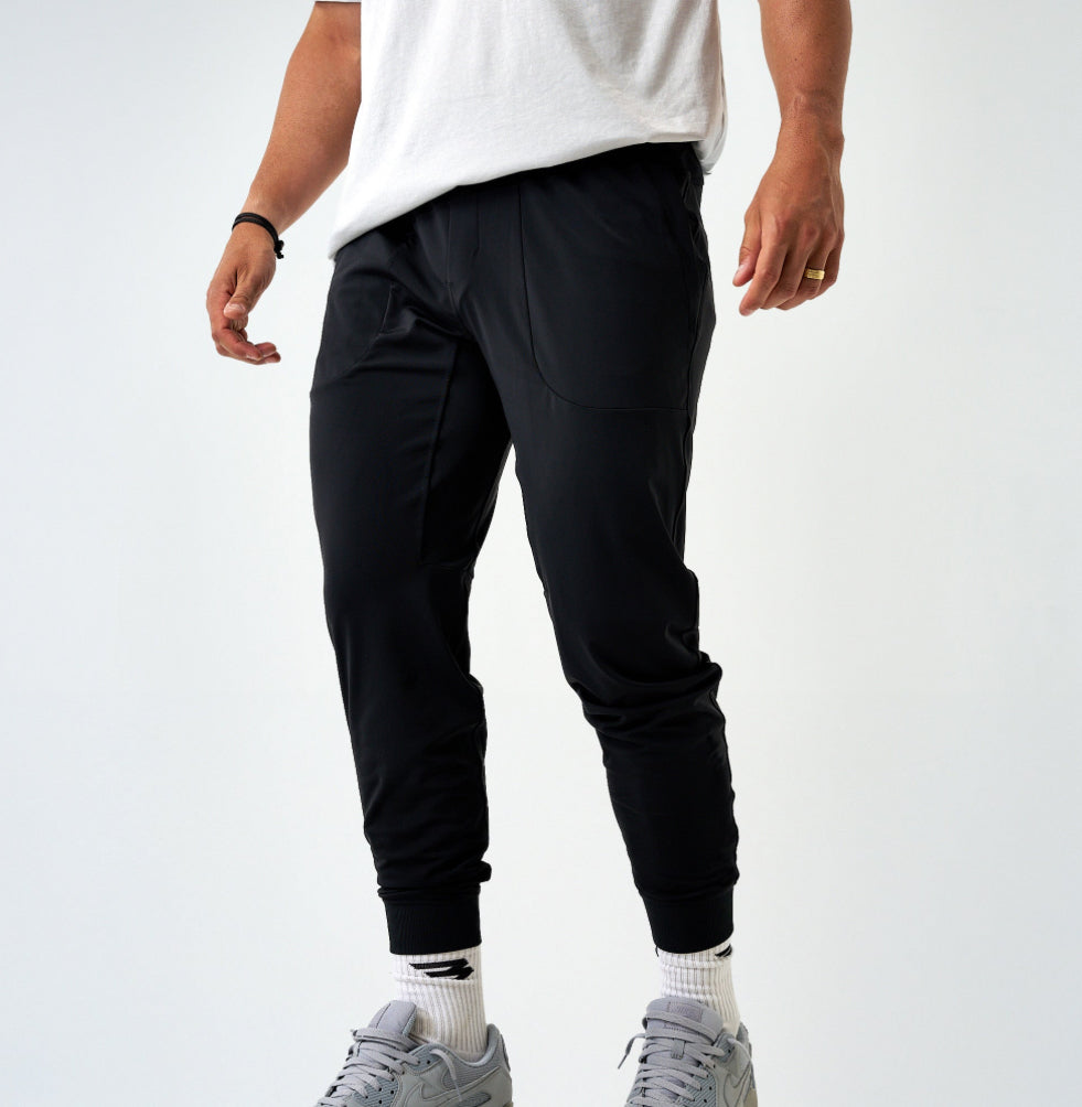 Black Performance Joggers Burlebo