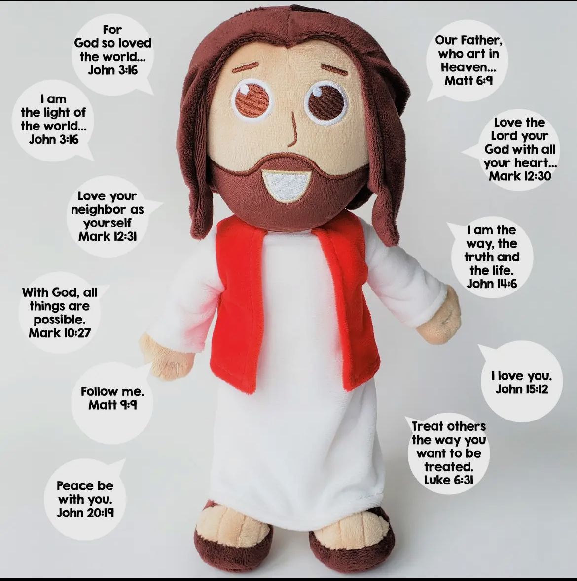 The Talking Jesus Doll- Speaks 10 Bible Verses