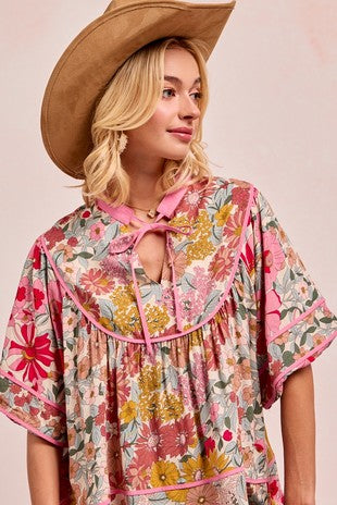 Mauve Gardens Top
