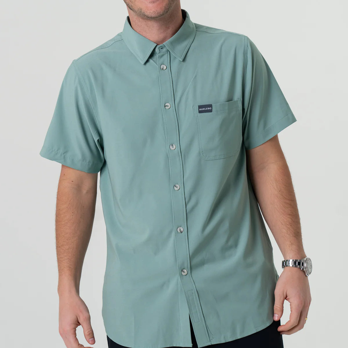 Ocean swell performance button up