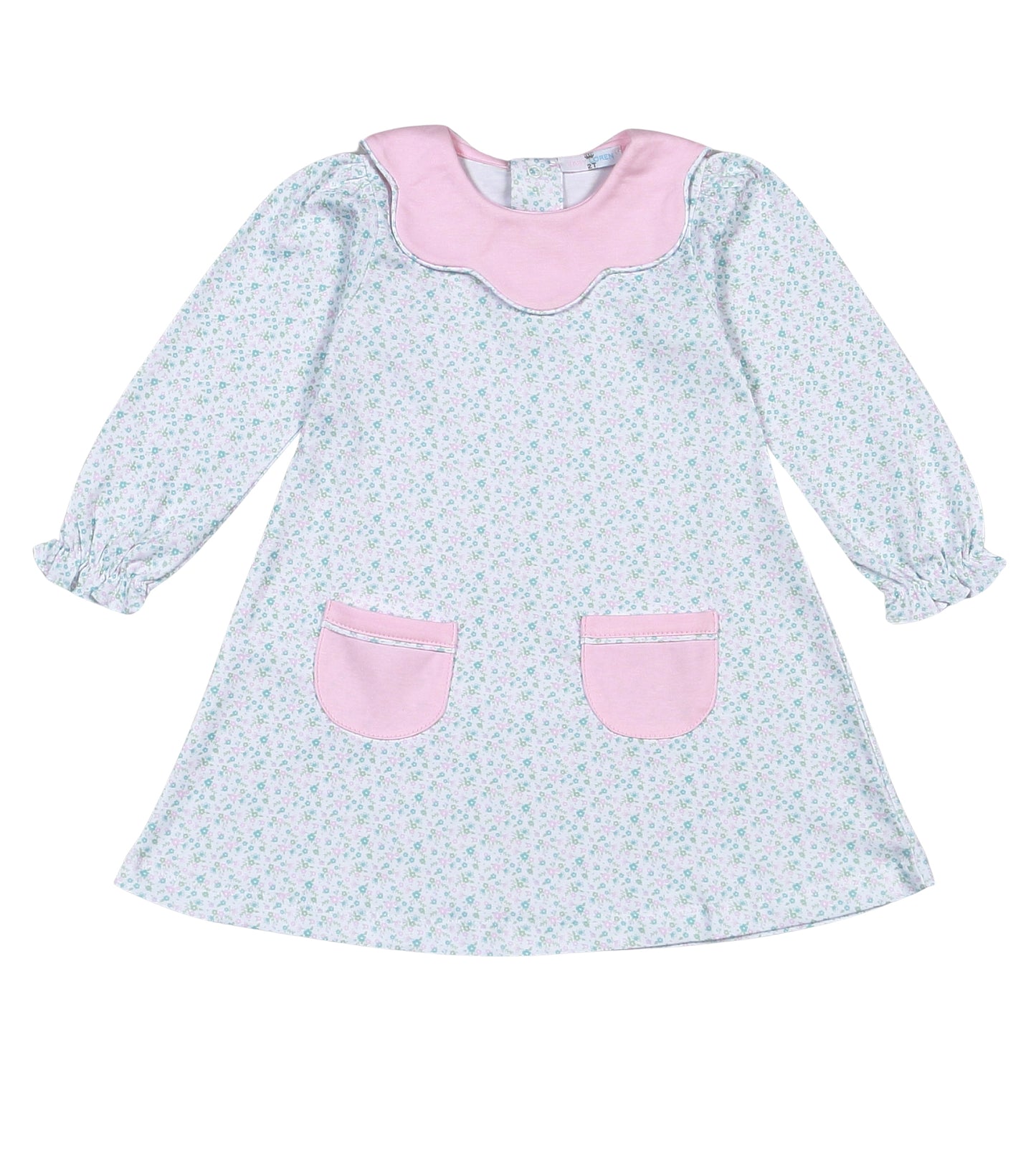 Nicolle Scallop Pima Dress Baby Loren