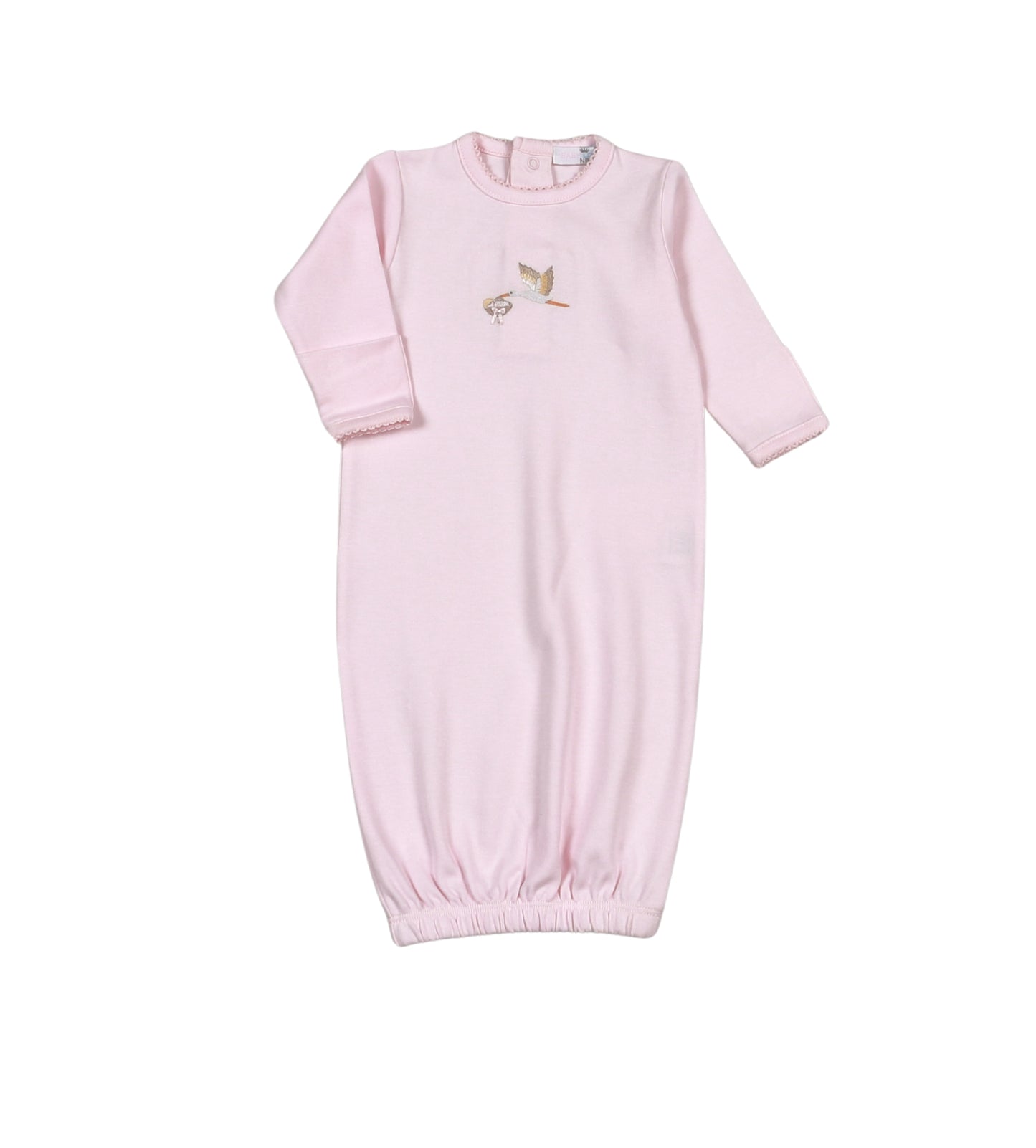 Pink Welcome Baby Hand Embroidered Baby Loren