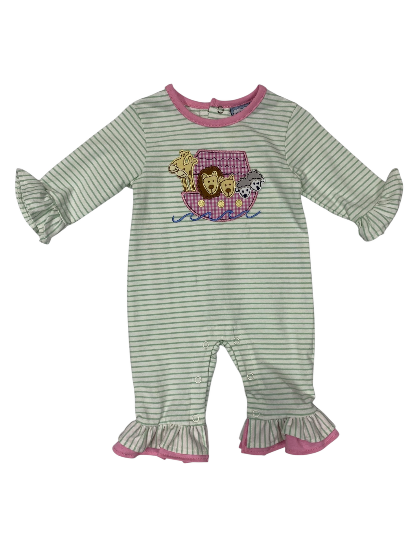 Noah’s Ark Girl Romper Three Sisters