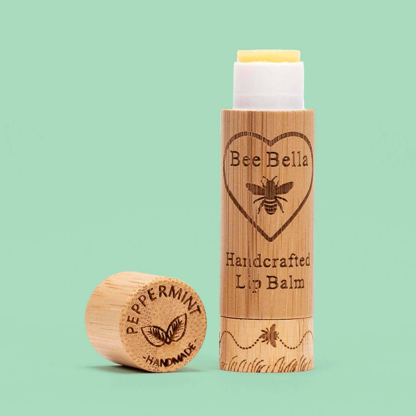 Peppermint Handmade Lip Balm Bee Bella
