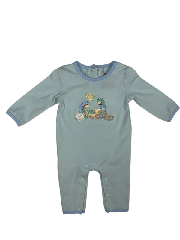 Nativity Appliqué Boy Romper Banana Split
