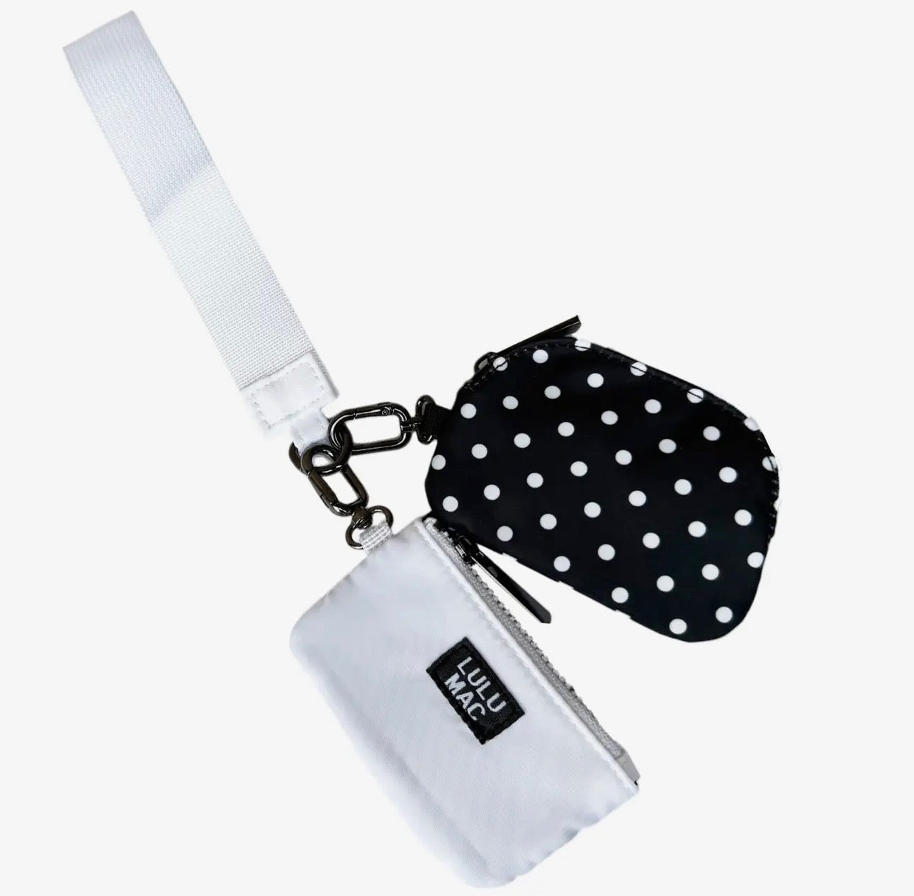 Lulu Mac wristlet black/white dot